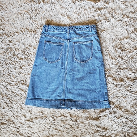 Mid Denim Skirt - Picture 2 of 5